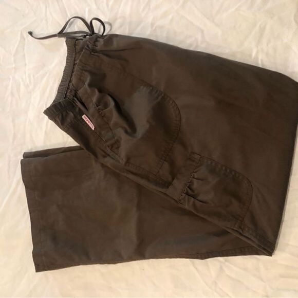 White Cross Chocolate Brown Boot Flare Cargo style Cotton Pants - Picture 15 of 15